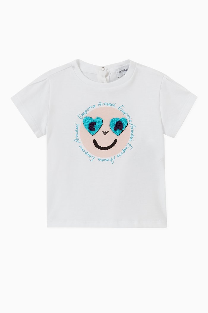 

EA Emoji Graphic T-shirt in Jersey, White