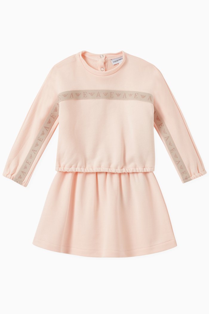 

EA Lurex Tape Top & Skirt Set in Jersey, Pink