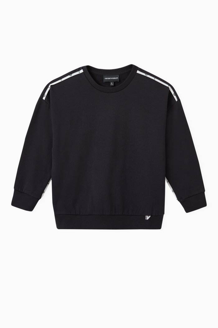 

EA Eagle Tape Sweatshirt in Jersey, Blue
