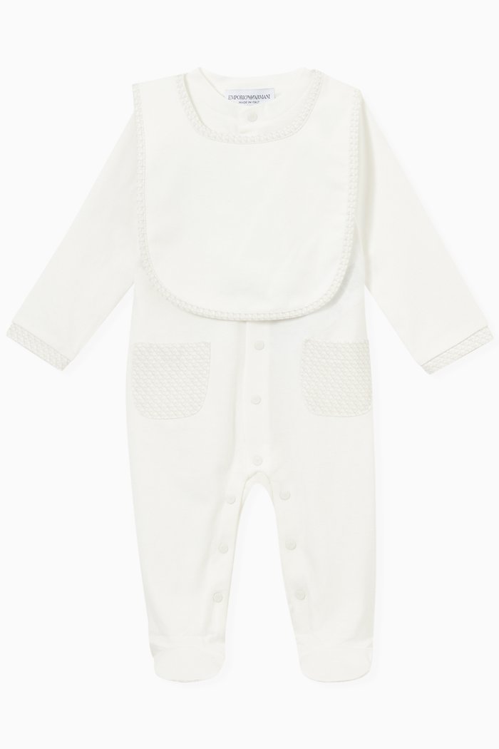 

Logo Jumpsuit & Bib Set, Neutral