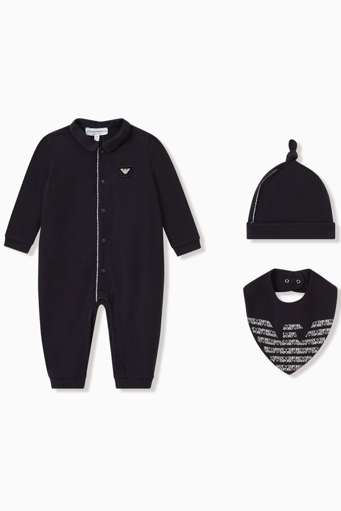 

Pajama Gift Set in Stretch Cotton, Blue