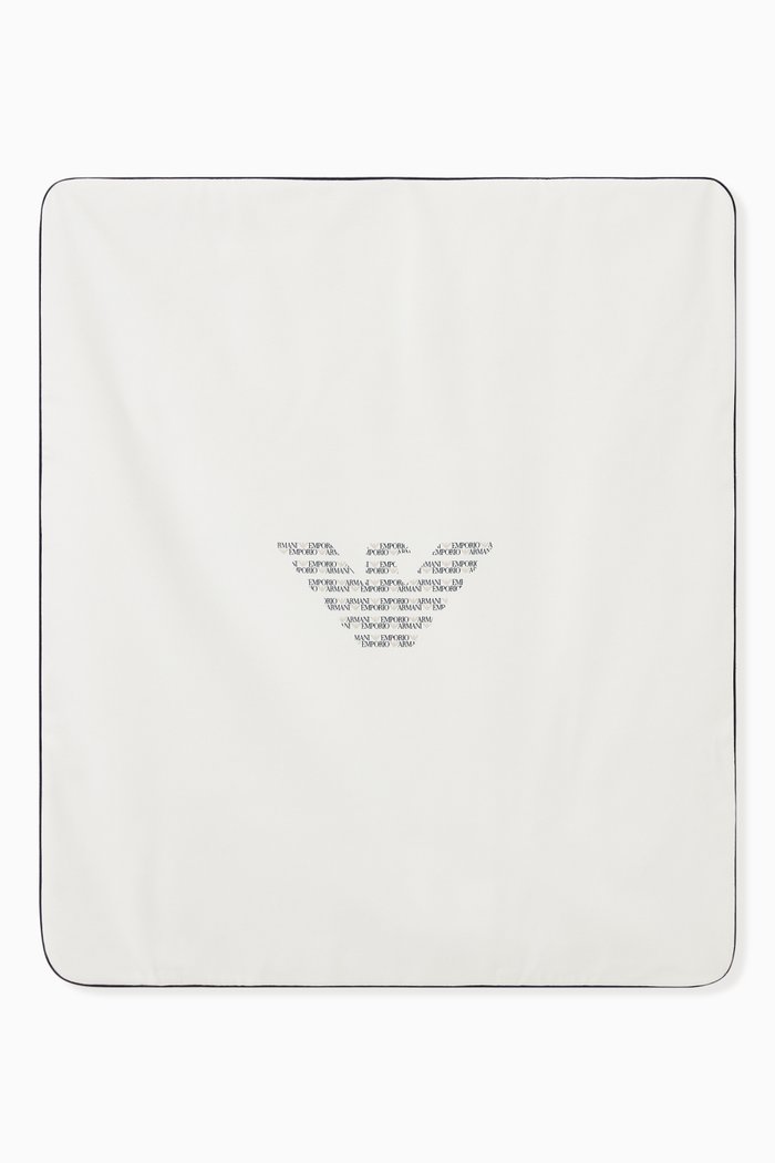 

EA Macro Eagle Logo Blanket in Cotton, White