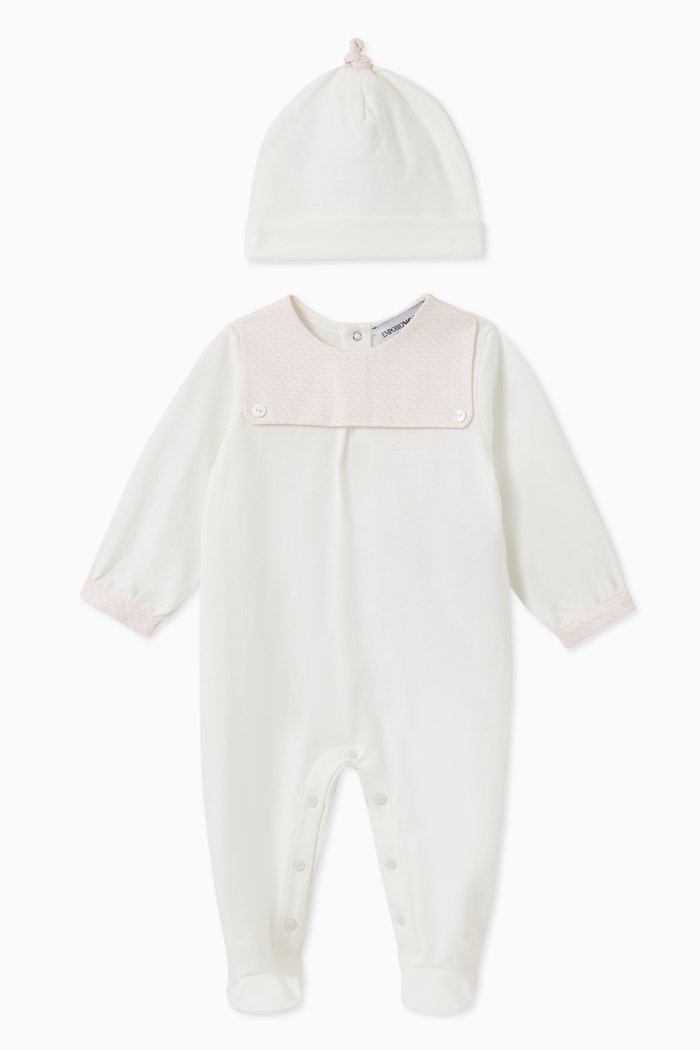 

EA Essential Capsule Jumpsuit & Hat Set in Cotton, Pink