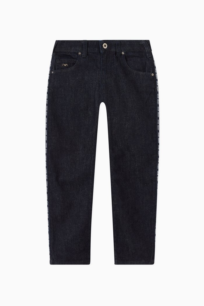 

J45 Logo Tape Jeans in Denim, Blue