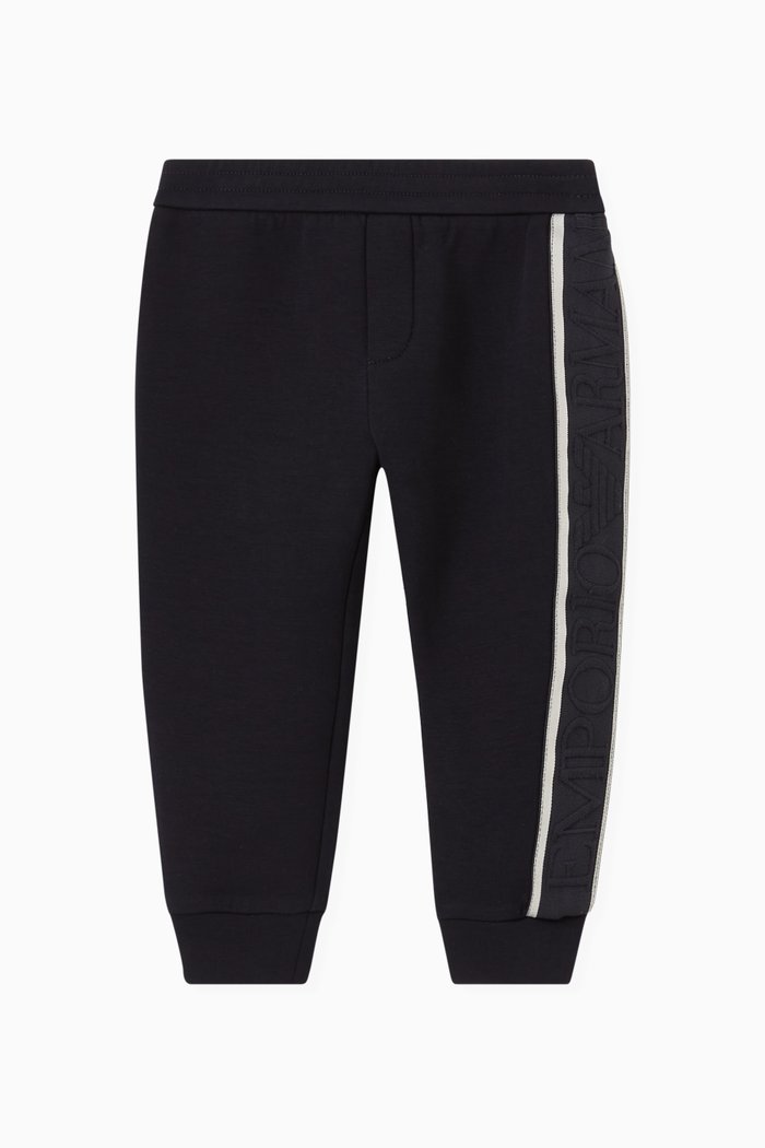 Logo Tape Joggers in Jersey, Blue