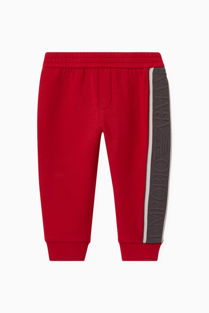 

Logo Tape Joggers in Jersey, Red