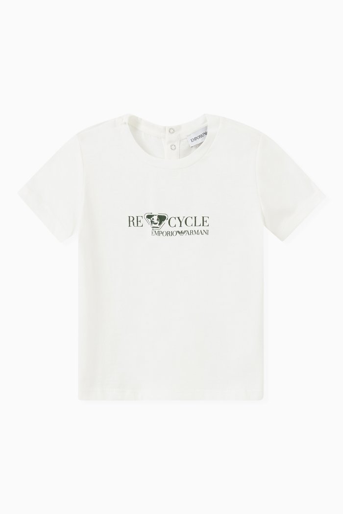 

EA Emoji Recycle T-shirt in Jersey, White