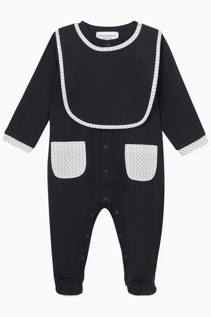 

Logo Jumpsuit & Bib Set, Blue
