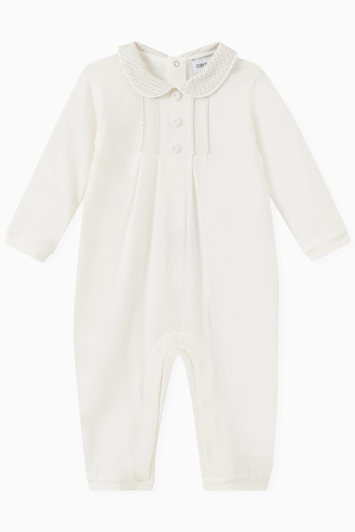 

Micro Eagle Logo Jumpsuit in Cotton, Neutral