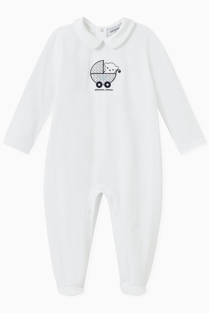 

EA Manga Baby Bear Jumpsuit in Cotton, White