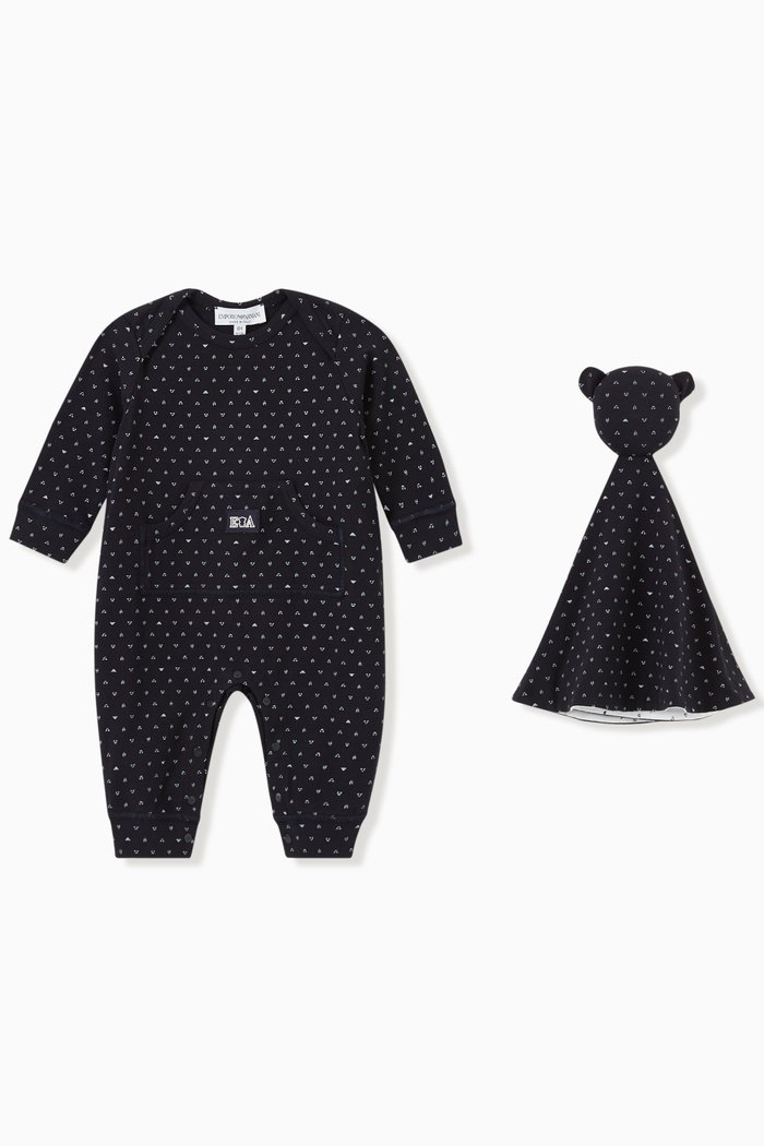 

EA Manga Bear Capsule Jumpsuit & Comforter Set in Cotton, Blue