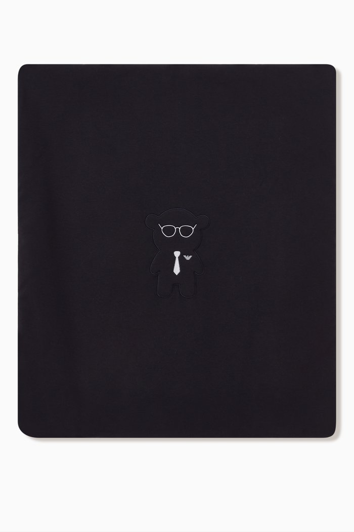 

EA Manga Bear Blanket in Cotton, Blue