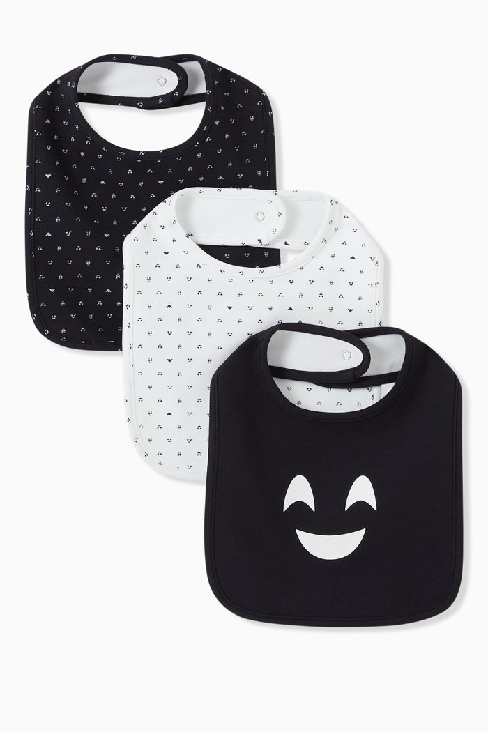 

EA Manga Bear Capsule Reversible Bib, Set of 3, Blue