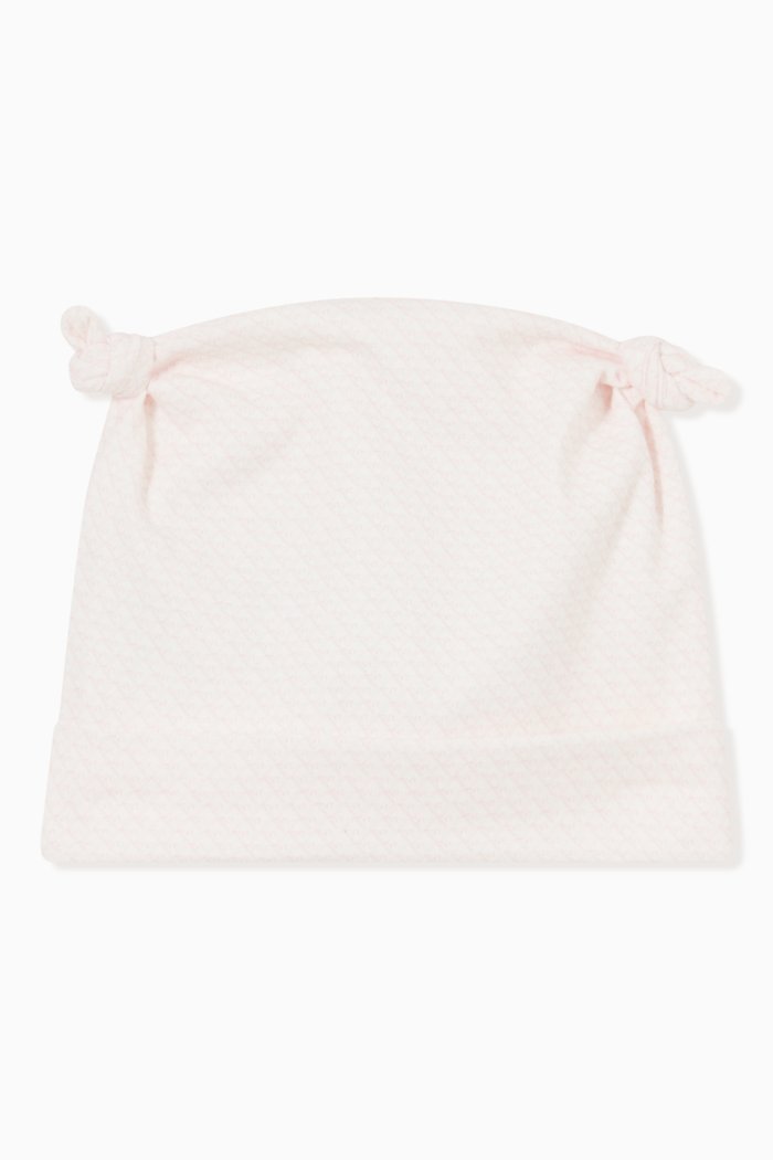 

EA Micro Eagle Beanie Hat in Cotton, Pink