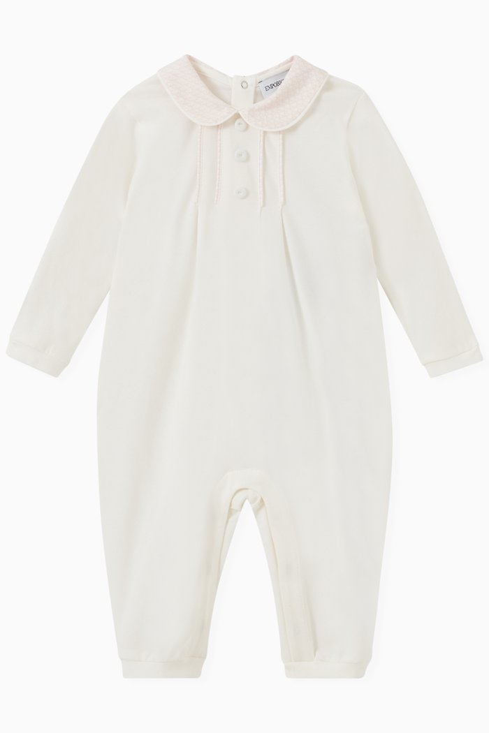 

Pleated Jumpsuit in Cotton, Pink