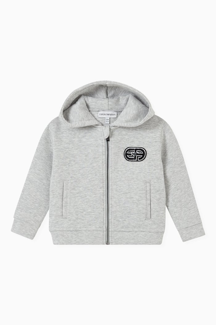 

R-EAcreate Capsule Collection Hoodie in Double Jersey, Grey