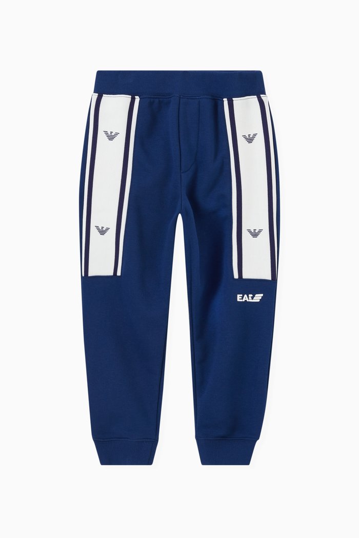 

EA Crew Capsule Logo Tape Joggers in, Blue