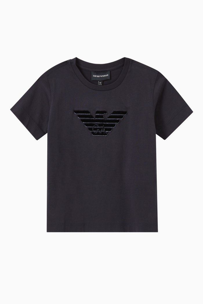 

EA Chenille Eagle Logo T-shirt in Jersey, Blue