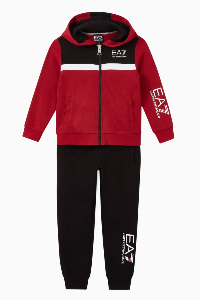 

Logo Tracksuit in Jersey, Red