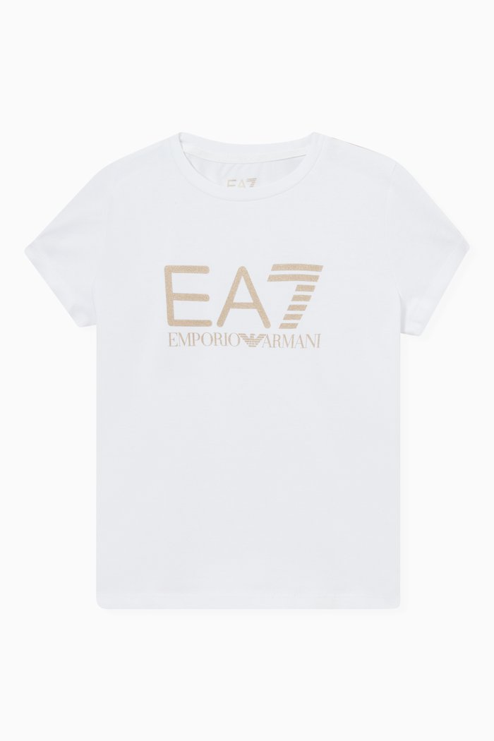 

Macro Logo T-shirt in Jersey, White