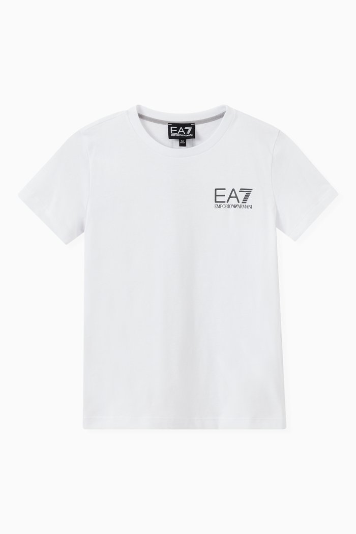 

EA7 Junior Logo Series T-shirt in Jersey, White