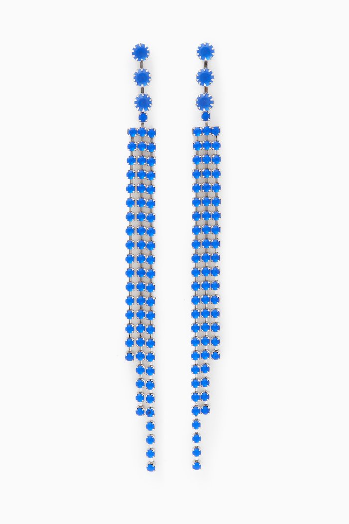 

Pendant Drop Earrings, Blue