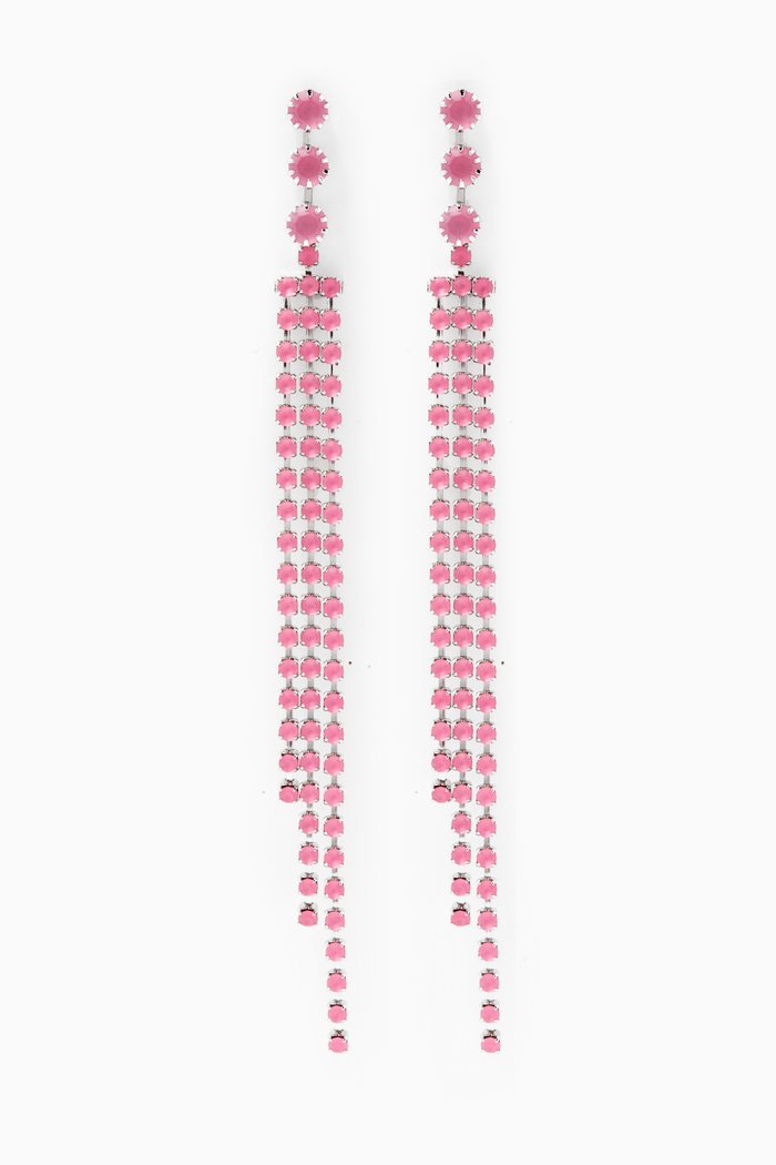 

Pendant Drop Earrings, Pink