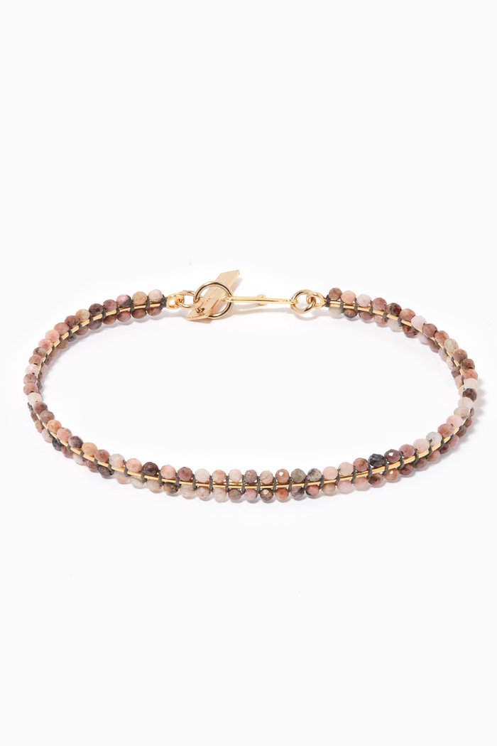 Stone Beads Bracelet, Pink