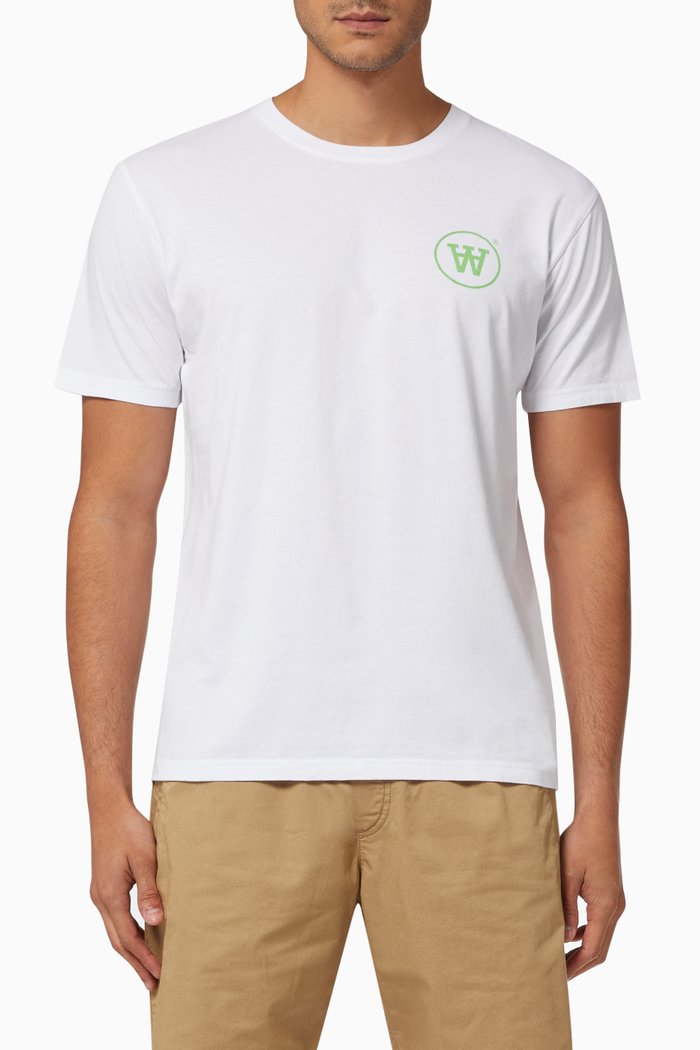 Ace T-shirt in Organic Cotton, White