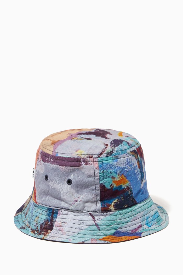 

Jon Pilkington Reversible Bucket Hat in Organic Cotton, Multicolour