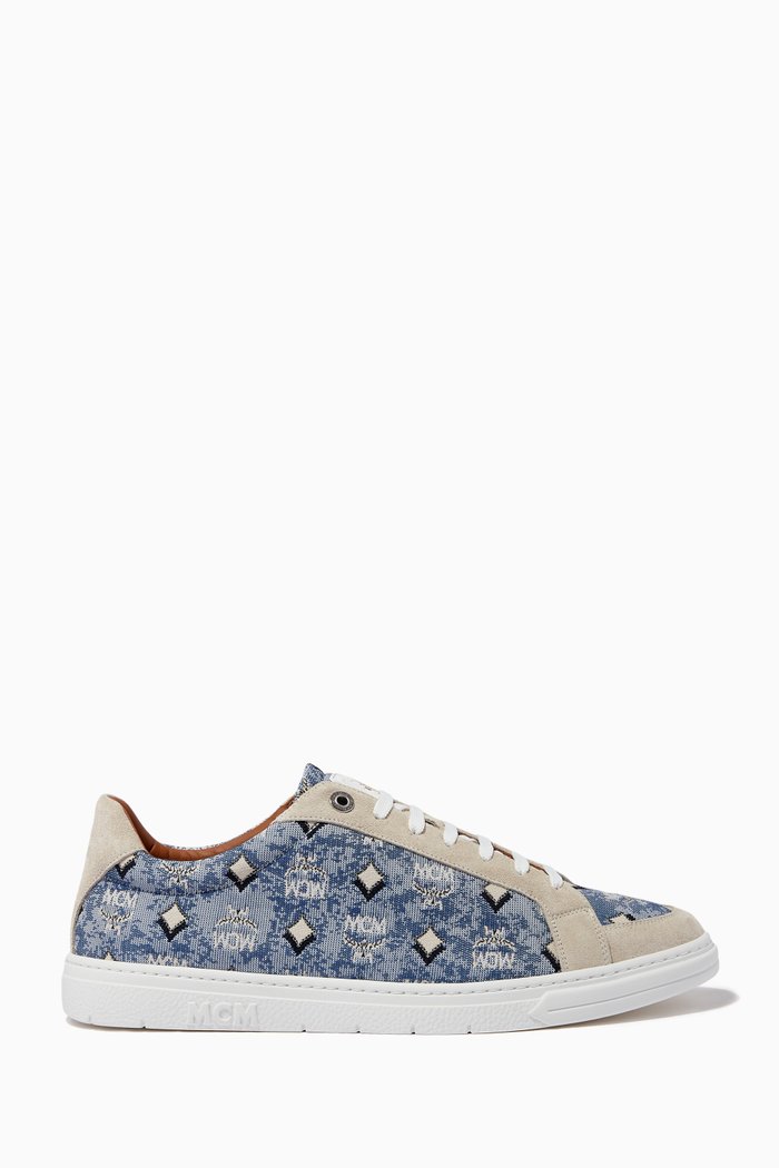 

Terrain Lo Sneakers in Vintage Jacquard Monogram, Blue