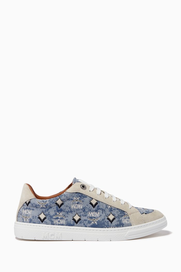 

Terrain Lo Sneakers in Vintage Jacquard Monogram, Blue