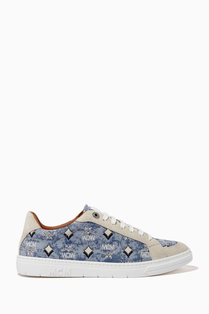 

Terrain Lo Sneakers in Vintage Jacquard Monogram, Blue