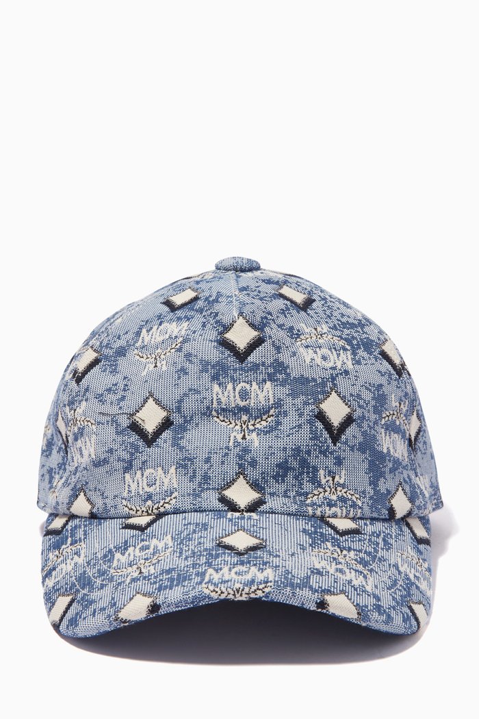 

Classic Cap in Vintage Jacquard Monogram, Blue