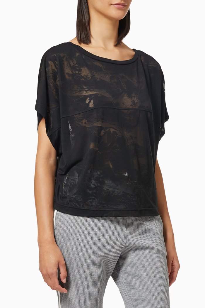 

Everett T-shirt in Burnout Jersey, Black
