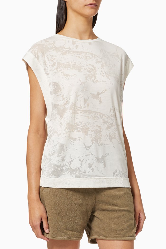 

Virden T-shirt in Burnout Jersey, White