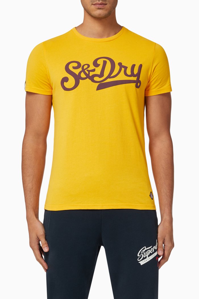 

Collegiate Graphics T-shirt in Cotton, Yellow