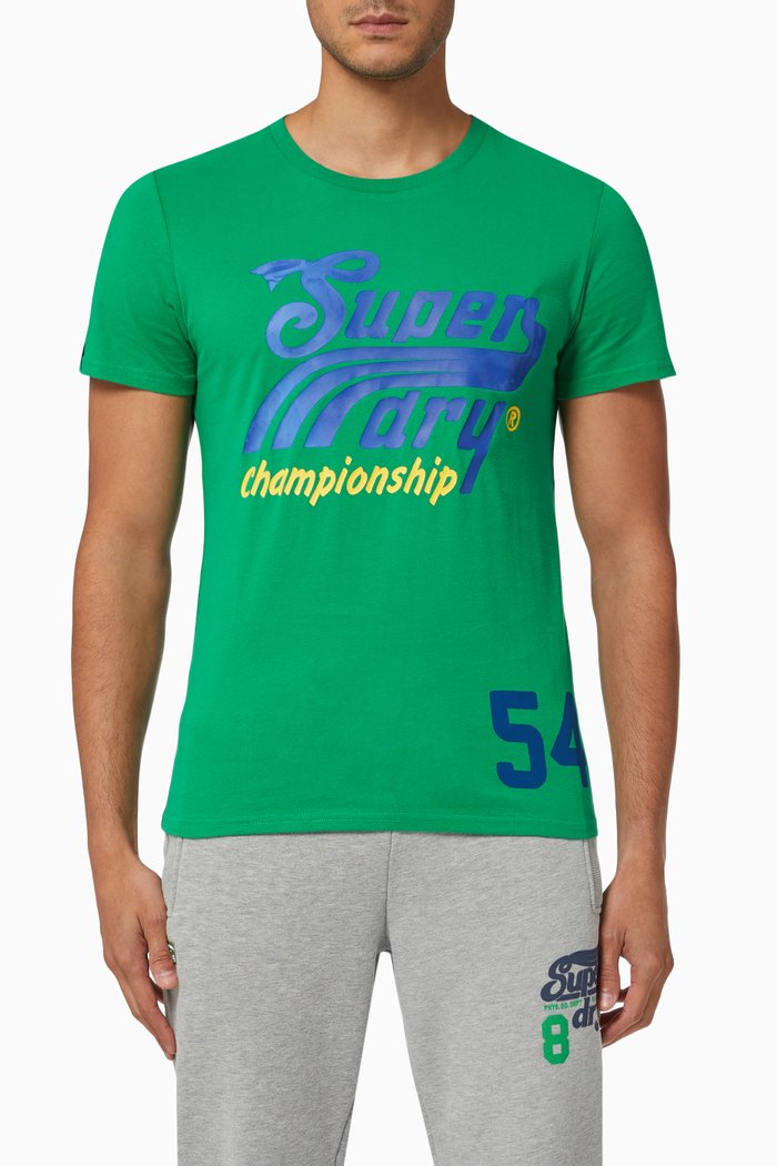 

Collegiate Graphics T-shirt in Cotton, Green