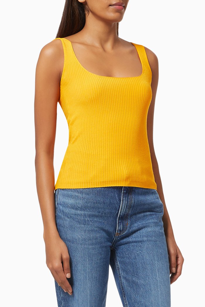 

Vest Top in Viscose Knit, Yellow
