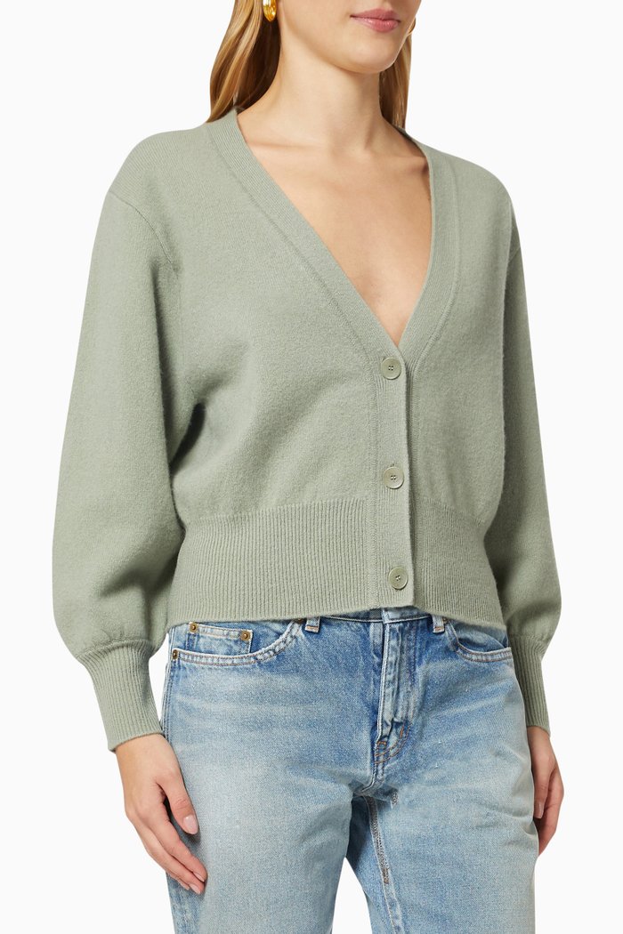 

Cardigan in Wool, Green