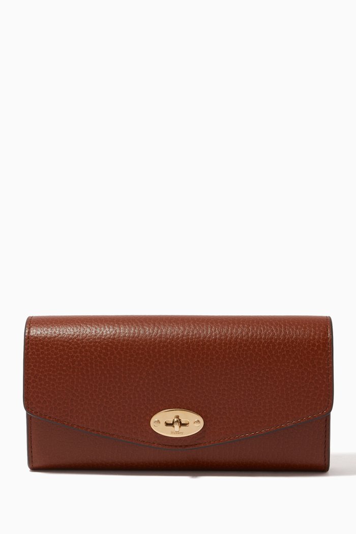 

Darley Wallet in Natural Grain Leather, Brown