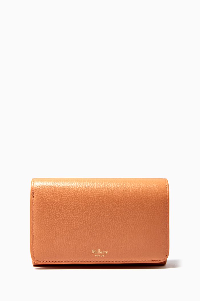 

Medium Continental French Purse in Small Classic Grain Leather, Orange