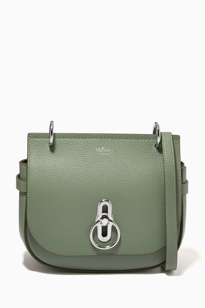 

Small Amberley Satchel Bag in Small Classic Grain Leather, Green