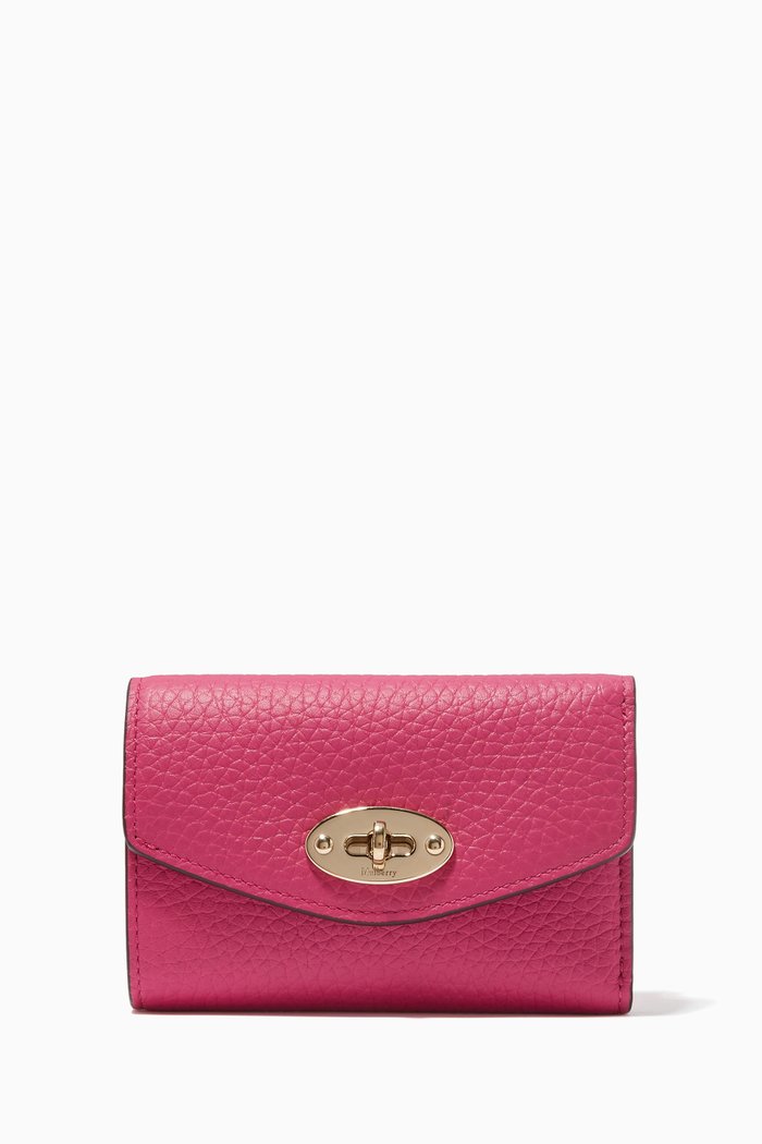 

Darley Multi-card Wallet in Heavy Grain Leather, Pink