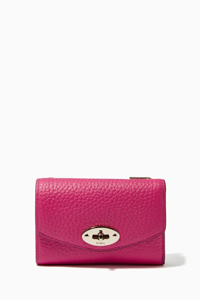 

Darley Multi-card Wallet in Heavy Grain Leather, Pink