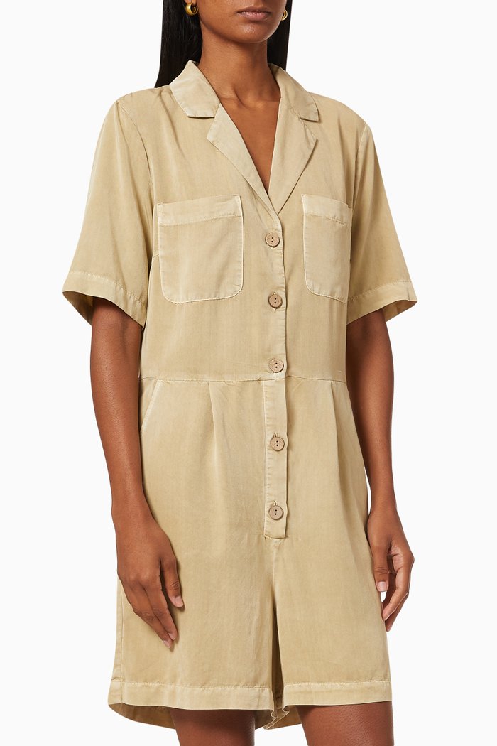 Yastenni Playsuit in Viscose-blend, Brown