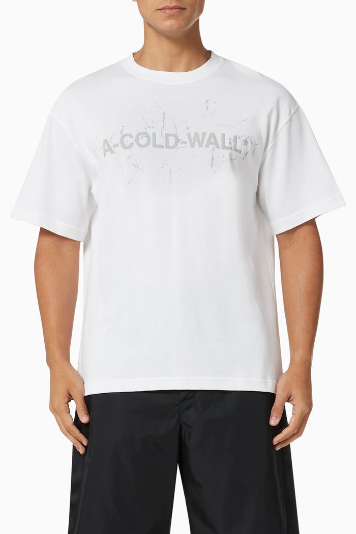 

Graphic Logo T-shirt in Cotton Jersey, White