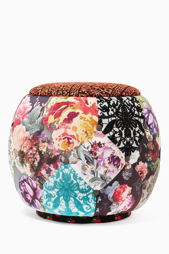 

Floral Print Queen Pouf Chair, Multicolour