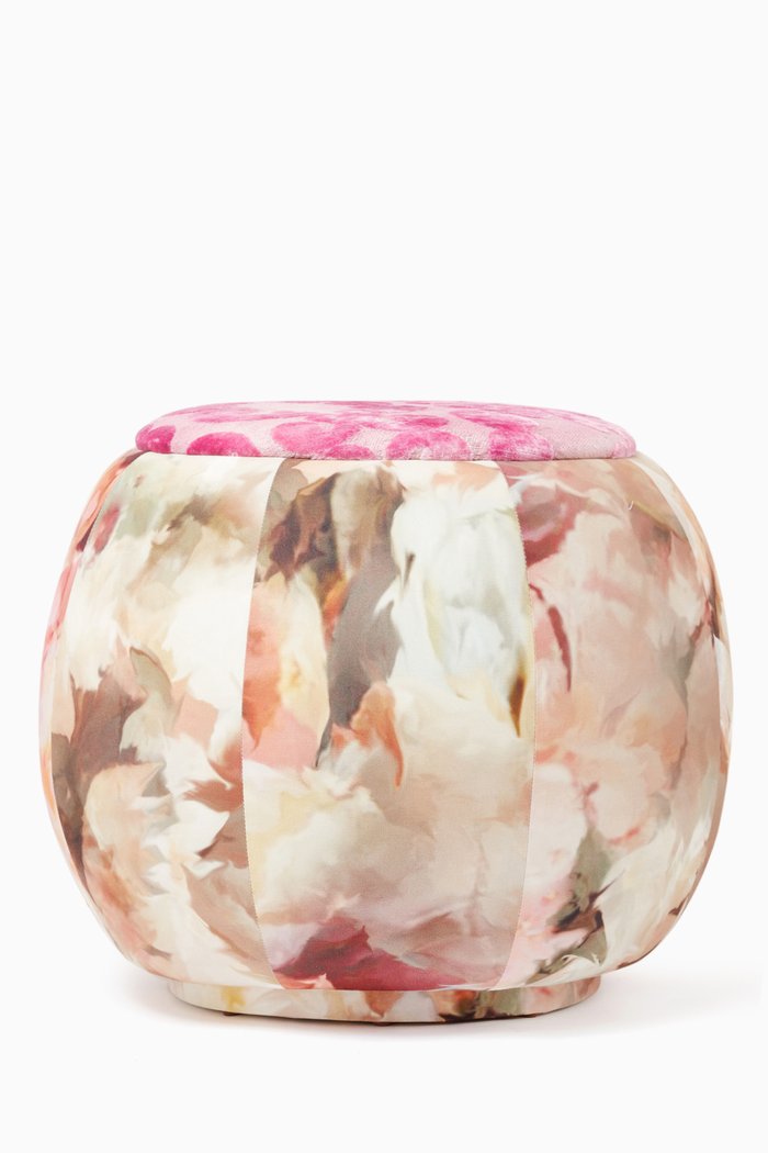 Floral Print Queen Chair, Multicolour