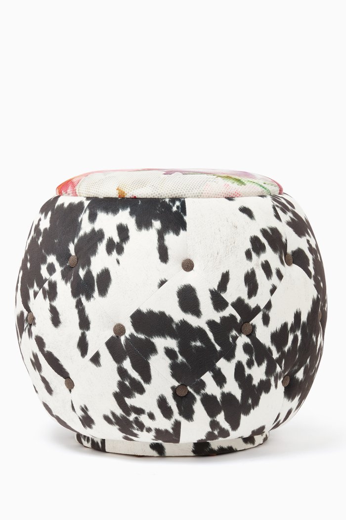Floral Print Queen Chair, Multicolour